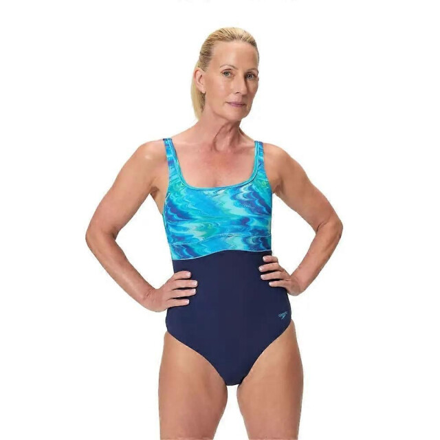 Speedo print contour eclipse 1p wedstrijd badpak dames - 073157_230-38 large