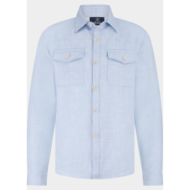 Bos Bright Blue Scotland blue overshirt duncan shirtjacket spe26114du03sb/4003 205789 large