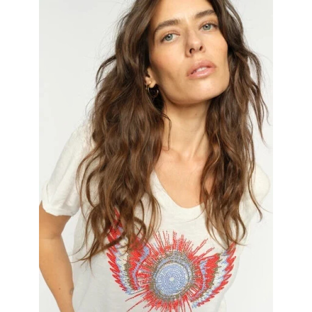 Mos Mosh 176780 180 mosmosh mmromi gethi o-ss glam tee ecru 176780 180 large