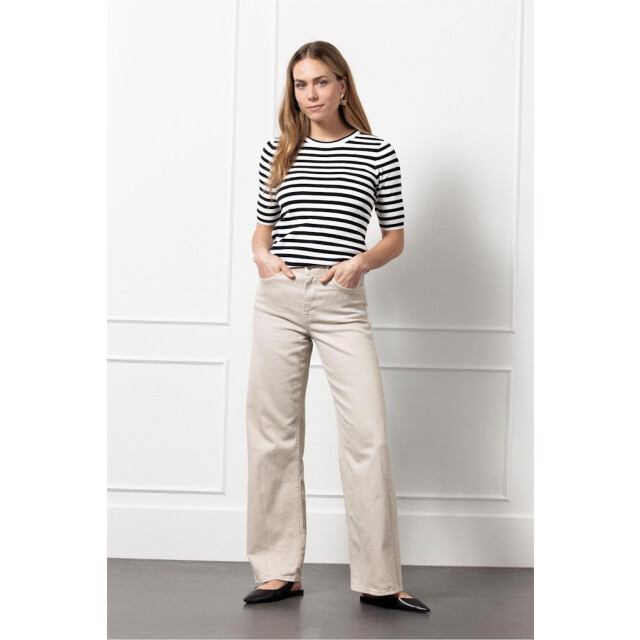 Studio Anneloes luna stripe short slv pullover 91510 1169 /dark blue 06011.112.0094 large