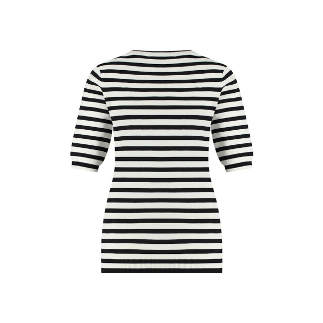 Studio Anneloes luna stripe short slv pullover 91510 1169 /dark blue 06011.112.0094 large