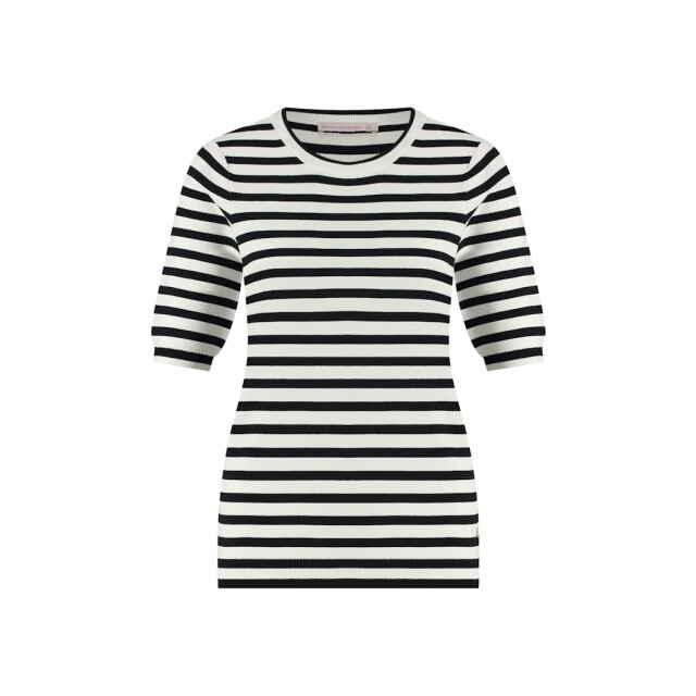 Studio Anneloes luna stripe short slv pullover 91510 1169 /dark blue 06011.112.0094 large