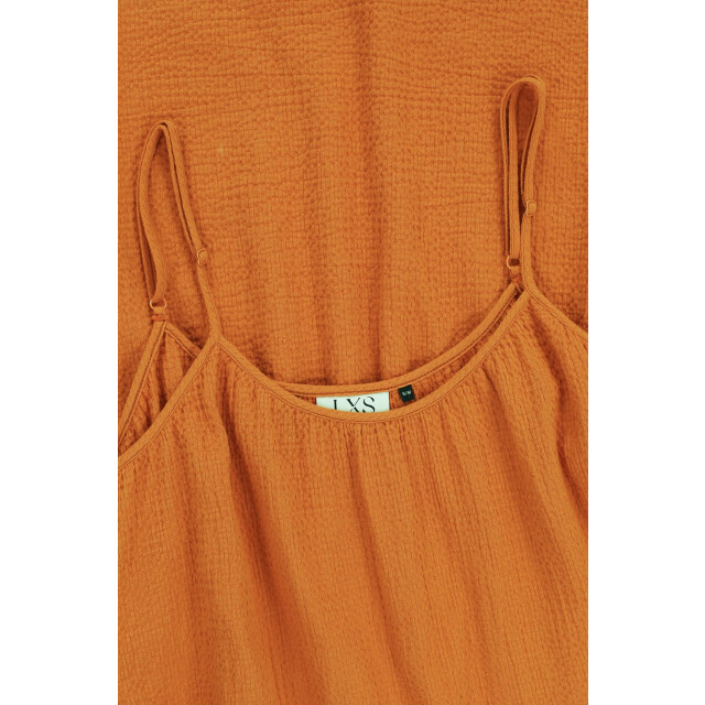 Looxs Revolution Lxs maxi katoenen zomerjurk oker voor dames in de kleur 2513-9876-381 large