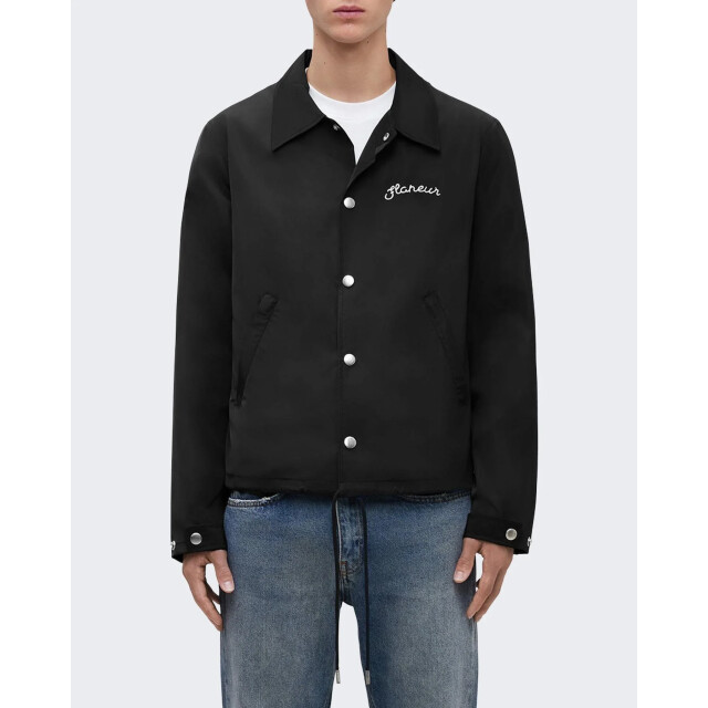 Flaneur Homme Heren signature coach jacket FOUT201-999 large