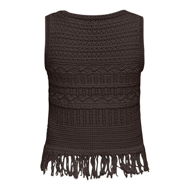 Only Onlalix life sl fringe waistcoat knt - 4259.70.0006 large