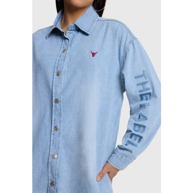 Alix The Label Flowy denim dress blue denim 4400.35.0001 large