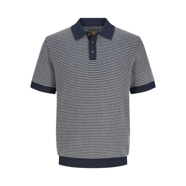 Jack & Jones Jprblukingsley knit polo ss dessin 5369.39.0032 large