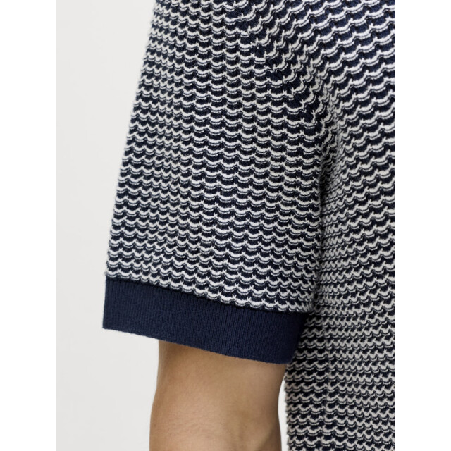 Jack & Jones Jprblukingsley knit polo ss dessin 5369.39.0032 large