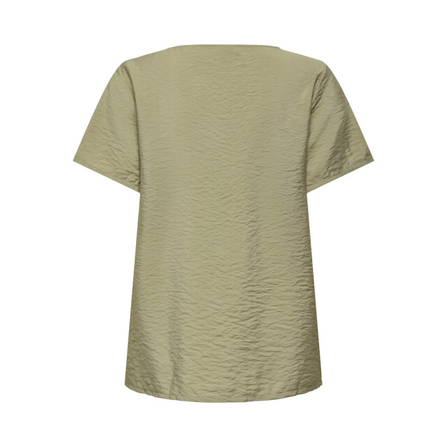 Jacqueline de Yong Jdytroya life ss o-neck top wvn dia army 4382.26.0009 large