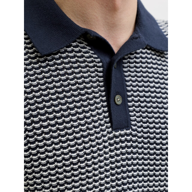 Jack & Jones Jprblukingsley knit polo ss dessin 5369.39.0032 large