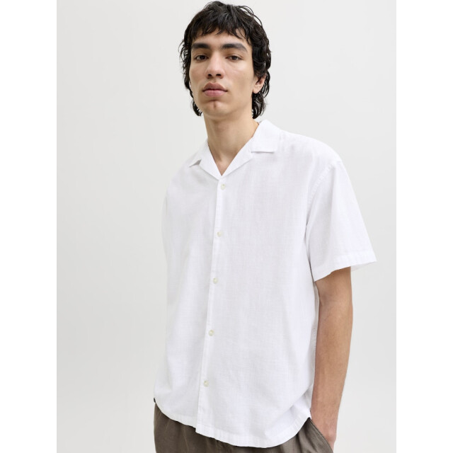 Jack & Jones Jjesummer linen blend resort shirt ss sn off-white 5309.02.0008 large