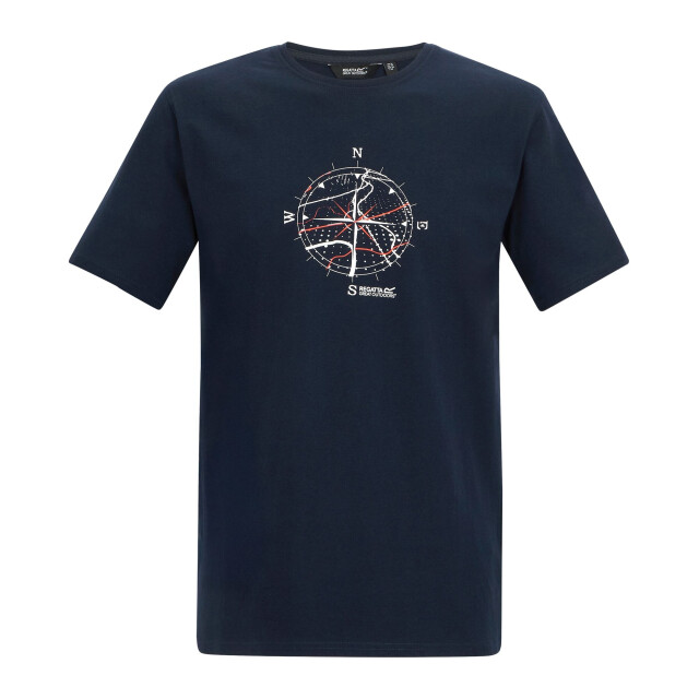 Regatta Heren cline ix kompas t-shirt UTRG12456_navy large