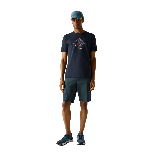 Regatta Heren cline ix kompas t-shirt UTRG12456_navy large
