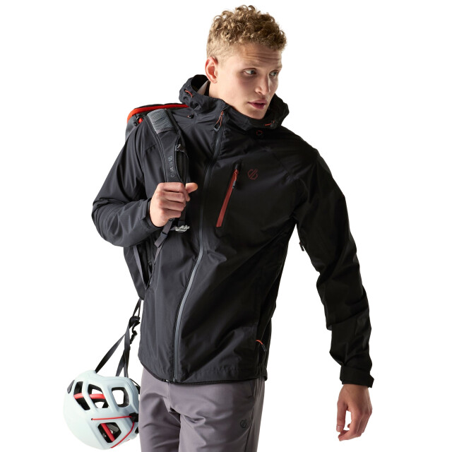 Dare2b Waterdichte jas breathe out voor heren UTRG11869_blackarabianspice large