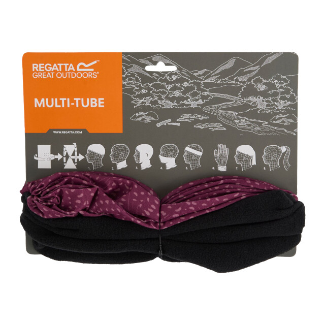 Regatta Multitube ii sjaal met dierenprint voor volwassenen UTRG12329_darkpimento large