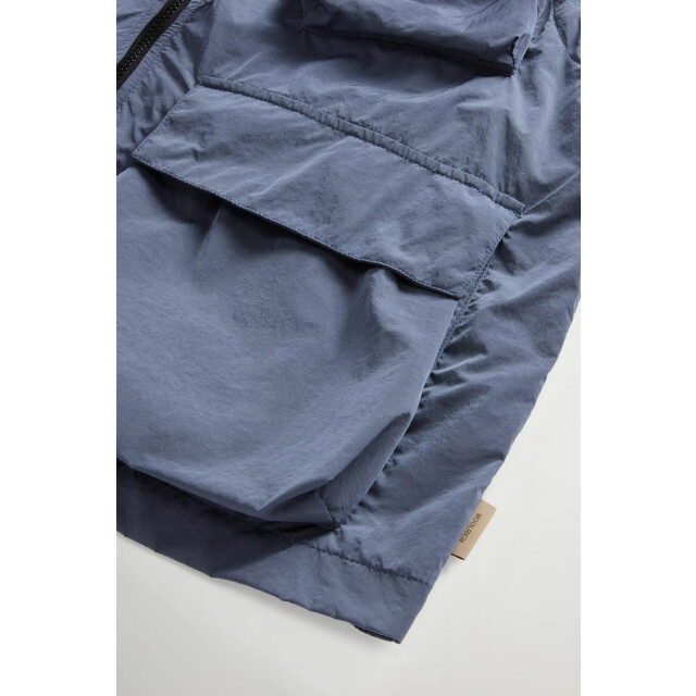 Woolrich Shiny nylon bodywarmer grisaille 162043680 large