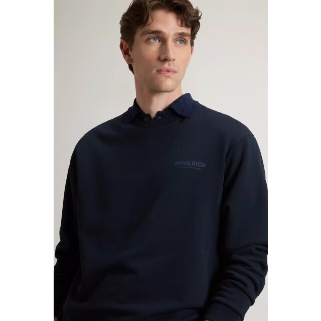 Woolrich Macro logo crewneck melton 162043766 large