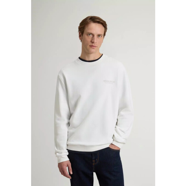 Woolrich Macro logo crewneck arctic 162043804 large
