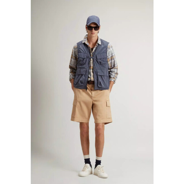 Woolrich Shiny nylon bodywarmer grisaille 162043680 large