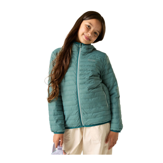 Regatta Childrens/kids hillpack hooded jacket UTRG12628_ivymoss large