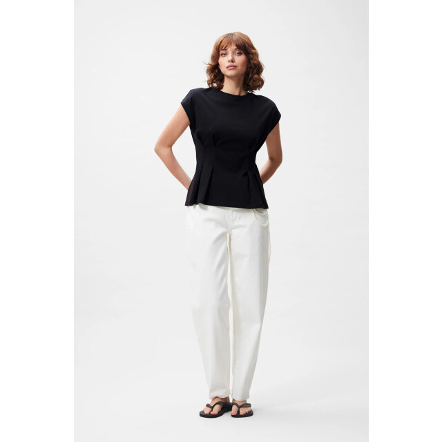 Catwalk Junkie 2504020203 tshirt with waist pleats 2504020203 Tshirt with waist pleats large