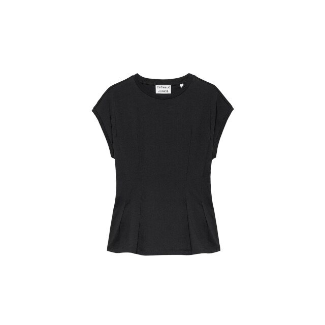 Catwalk Junkie 2504020203 tshirt with waist pleats 2504020203 Tshirt with waist pleats large