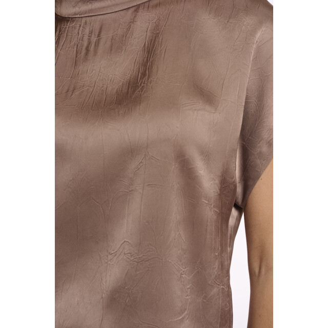 Rino & Pelle short sleeve top with high neck esai.7002622 slate bark 06011.834.0057 large