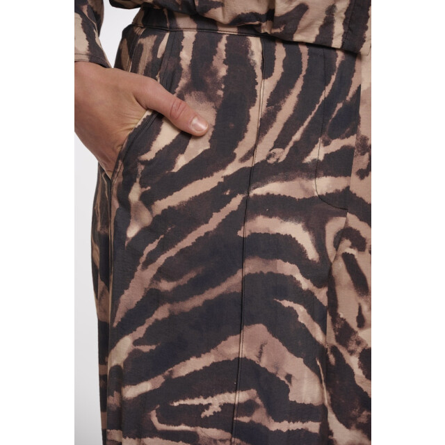 Rino & Pelle regular length wide leg pants darjaregular.7002621 brown zebra 06541.849.0205 large