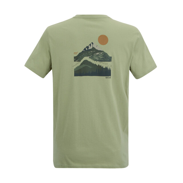 Regatta Heren breezed moon mountain t-shirt UTRG12547_lightsage large