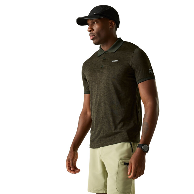 Regatta Heren remex ii jersey poloshirt UTRG4217_darkkhaki large