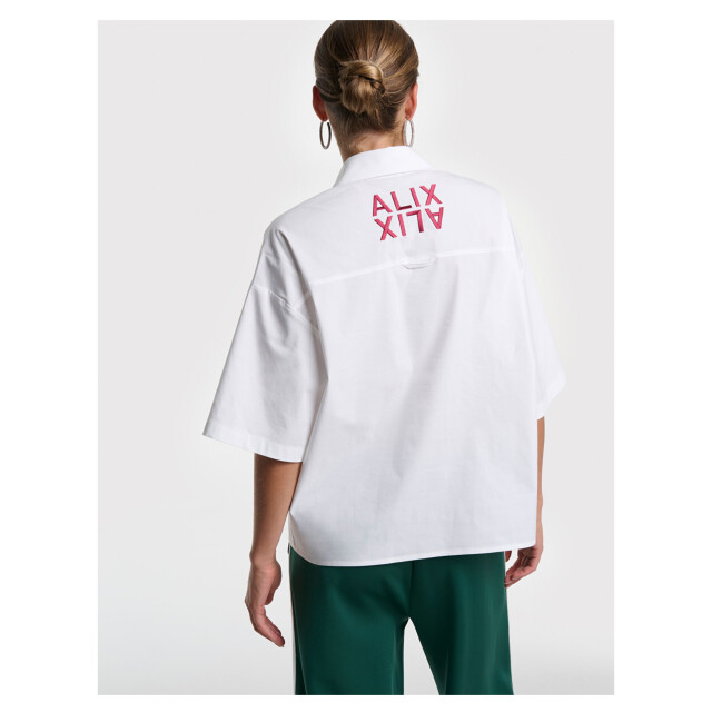 Alix The Label Ladies woven clean poplin shortsleeve blouse blouses 2603907632 2603907632 large