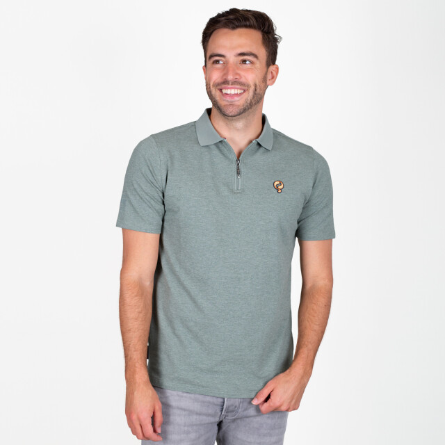 Q1905 Polo shirt zuidland licht melange QM2663924-965-1 large