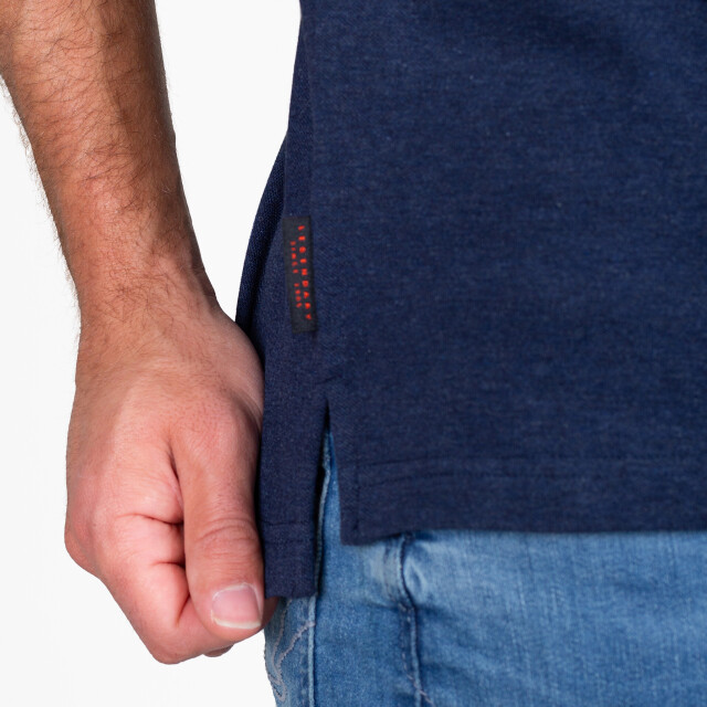 Q1905 Polo shirt willemstad donker melange QM2663909-670-1 large