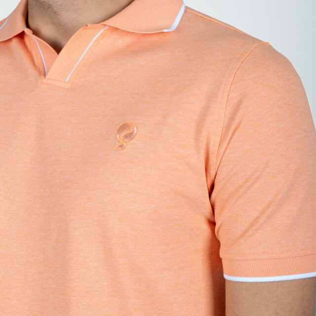 Q1905 Polo shirt stein licht melange QM2663762-328-1 large