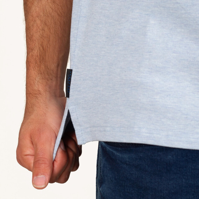 Q1905 Polo shirt zuidland mist melange QM2663924-672-1 large