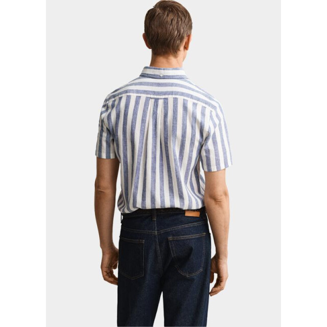 Gant Overhemd korte mouw heren gestreept overoverhemd met ko 3260020/442 205876 large