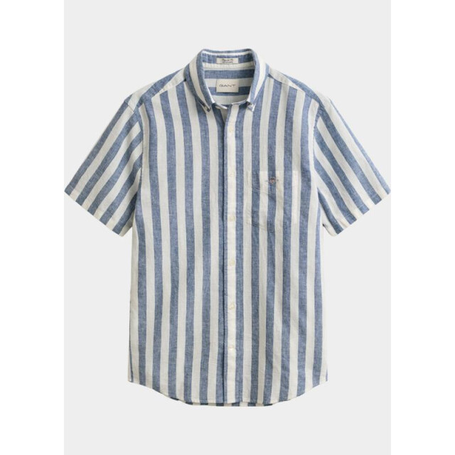 Gant Overhemd korte mouw heren gestreept overoverhemd met ko 3260020/442 205876 large
