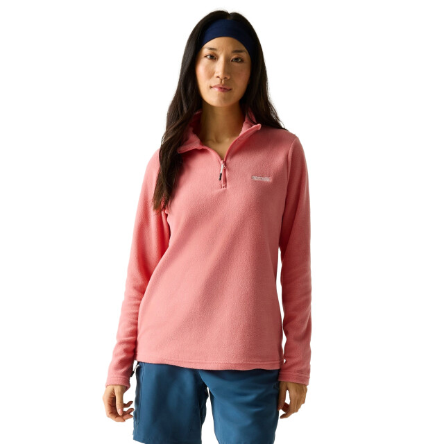 Regatta Dames sweetheart quarter zip fleece top UTRG12093_peachpink large