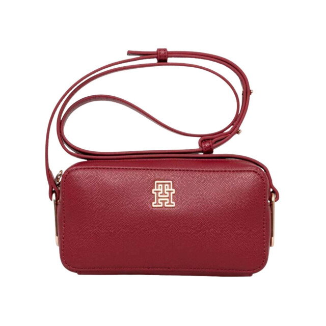 Tommy Hilfiger Dames tijdloze logohandtas UTNA1401_burgundy large