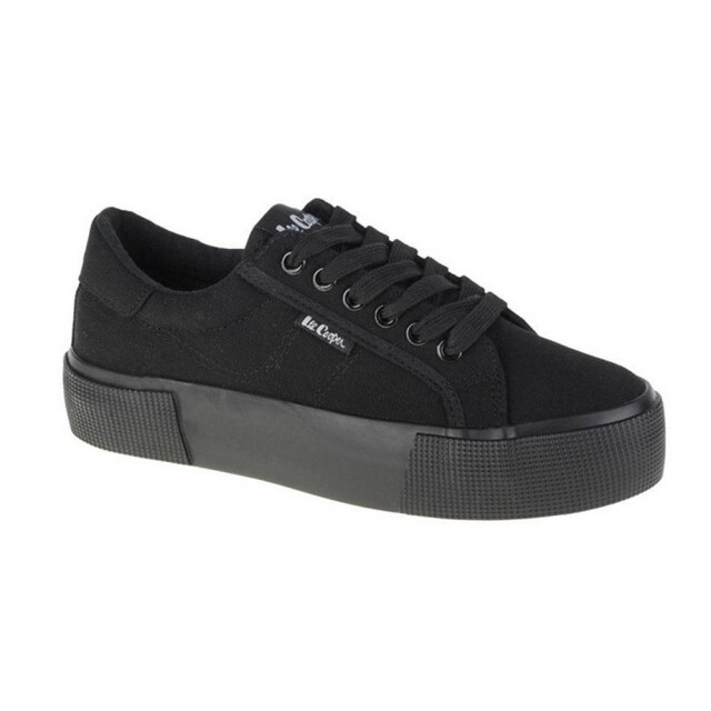 Lee Cooper Dames logo trainers UTPP7890_black large