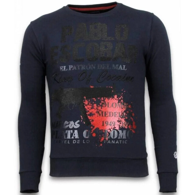 Local Fanatic Pablo escobar rhinestone sweater 5917B large