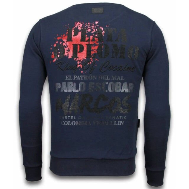 Local Fanatic Pablo escobar rhinestone sweater 5917B large