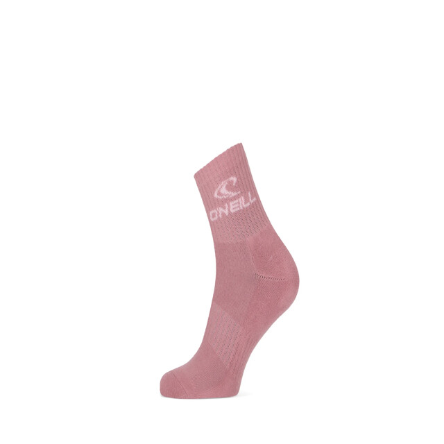O'Neill Sportsokken unisex quarter 3-pack roze/wit 201053008-7001 large
