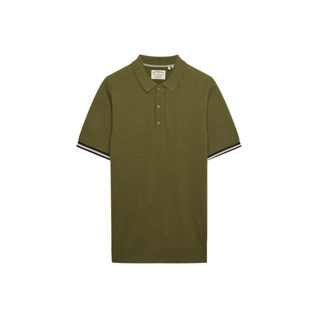 Superdry Knitted texture ss polo army 5369.26.0006 large