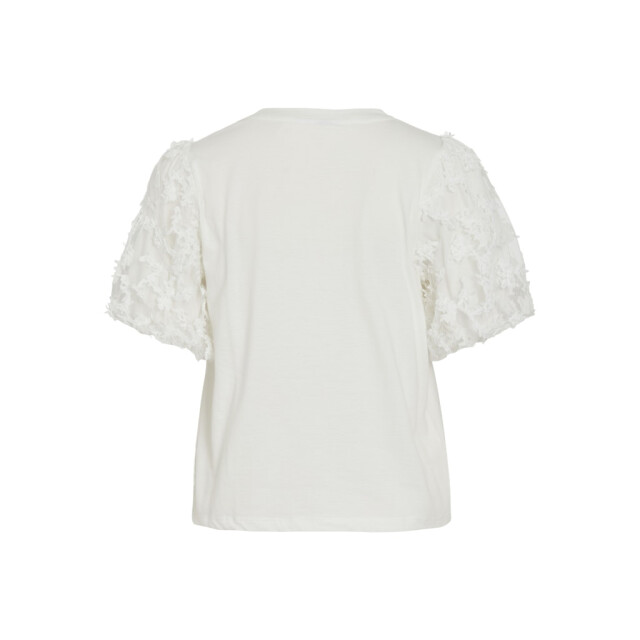 Vila vionesca o-neck s/s top 14113264 snow white 06011.100.0277 large