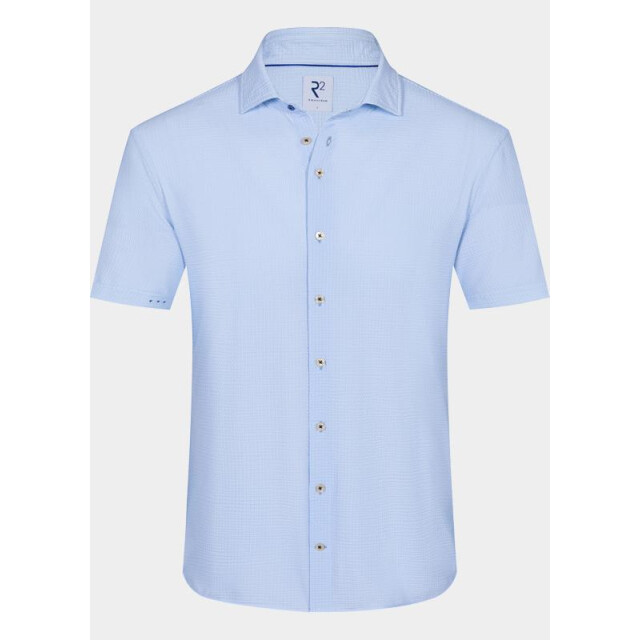 R2 Amsterdam Casual hemd korte mouw striped seersucker short slee 132.wspss.033/018 203693 large