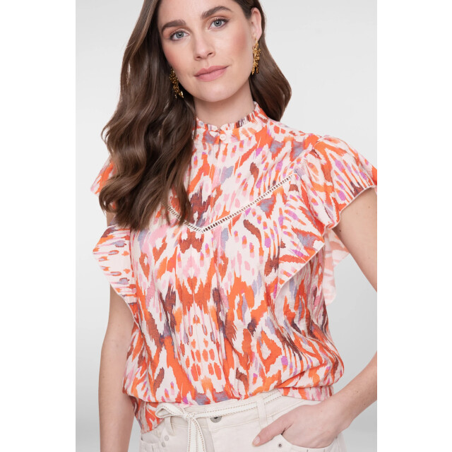 Geisha 63260-20 718 top ecru/mandarine red/lila 63260-20 718 large