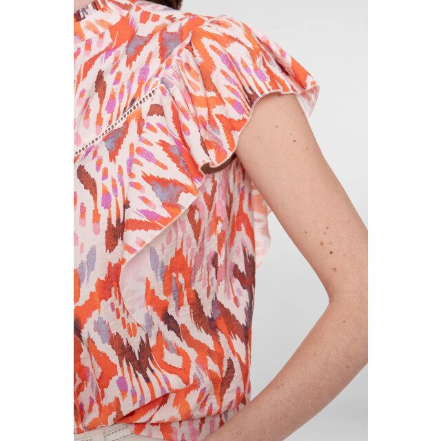 Geisha 63260-20 718 top ecru/mandarine red/lila 63260-20 718 large