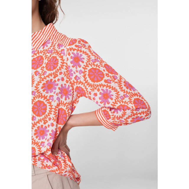 Geisha 63225-20 300 blouse lilac/manderine/red 63225-20 300 large