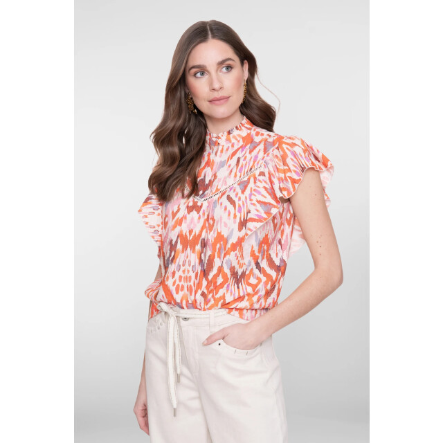 Geisha 63260-20 718 top ecru/mandarine red/lila 63260-20 718 large